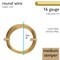 The Beadsmith German-Style Jewelry Wire – Copper Core, Gold Plated Beading Wire Used to Jewelry Making, Wire Wrapping, Sculpting, Floral, and DIY Arts & Crafts